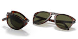 Persol PO0714SM 24/P1 54 Unisex Sunglasses by Persol Sunglasses, featuring foldable frames and green lenses inspired by the iconic Steve McQueen style.