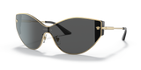 A close-up of Versace VE2239 100287 47 Unisex Sunglasses from Versace Sunglasses, available in Miami through an authorized dealer.