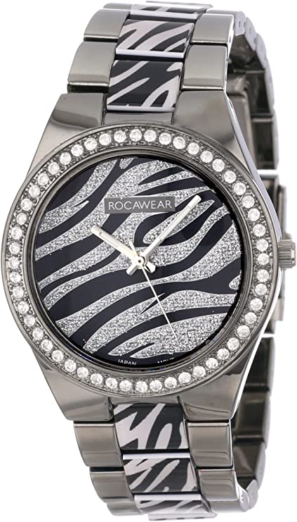 Rocawear RL0124BK1-229 Elegant Enamel Bezel Bracelet Women Watches Lexor Miami - Lexor Miami