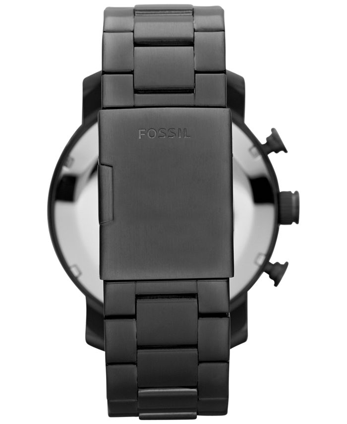 Fossil 0033-JR1437 Chronograph Nate Smoke Tone Stainless Steel Bracelet 50mm Men Watches lexor Miami - Lexor Miami