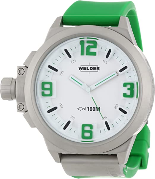 Welder K22-903  Oversize Steel Mens  Green Rubber Strap Unisex Watches Lexor Miami - Lexor Miami