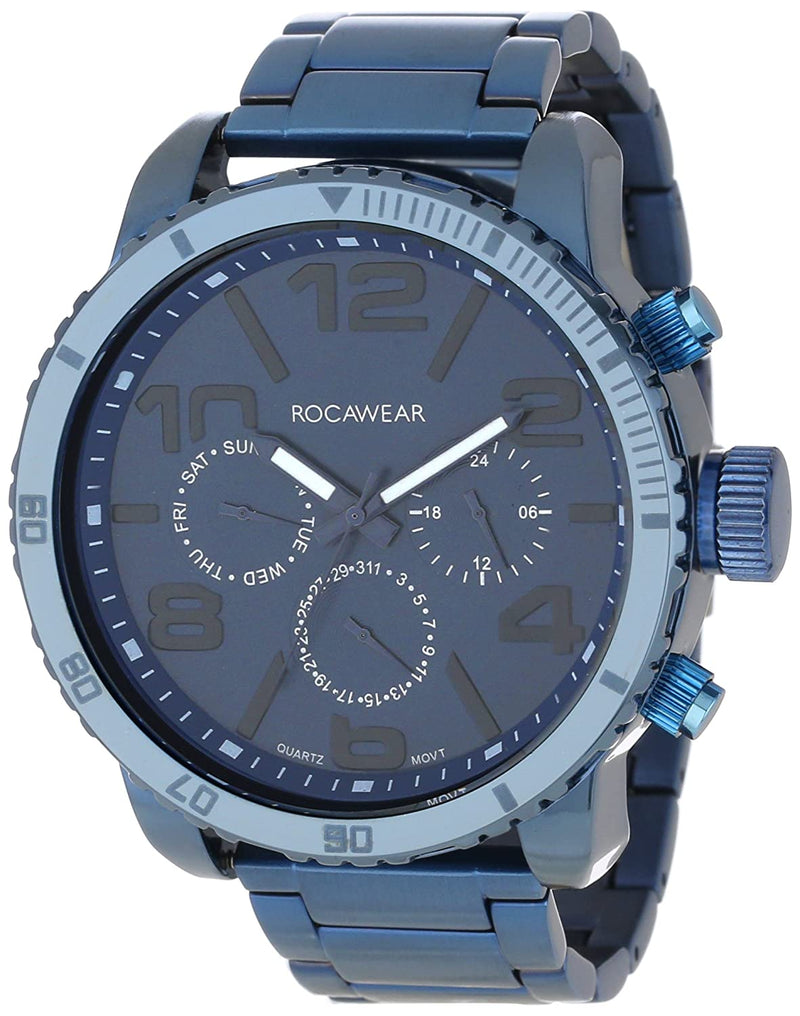 Rocawear RM0112BU1-301 Stylish Bracelet Enamel Bezel Men Watches Lexor Miami - Lexor Miami