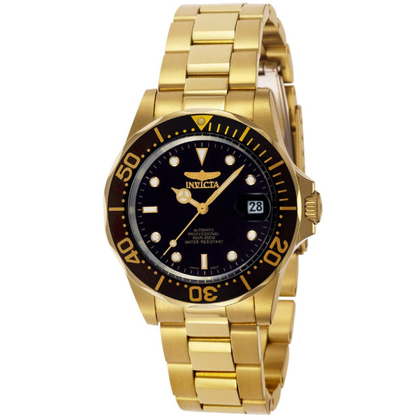Invicta 8929 Pro Diver Automatic Gold Stainless Steel Strap Men Watches - Lexor Miami