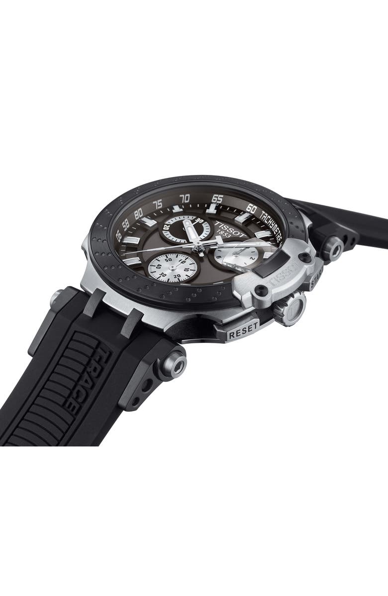 Tissot T1154172706100 T-Race Chronograph Black Silicone Strap Men Watches - Lexor Miami