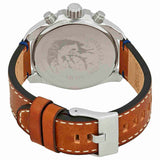 Diesel DZ4470 47mm Brown Leather Band Steel Case Quartz Blue Dial Analog Men Watches - Lexor Miami
