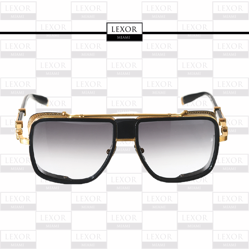 Balmain O.R. BPS-104A 59 Gold Black Unisex Sunglasses