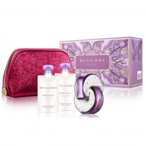 Bvlgari Omnia Amethyste Coffret 2.2oz + 2xBody Lotion EDT Women Perfume - Lexor Miami
