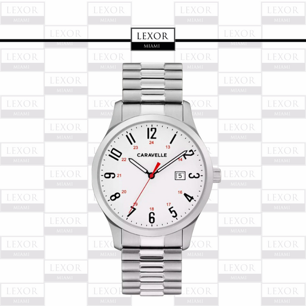 Bulova 43B153 Traditional Caravelle Stainless Steel Strap Men Watches
