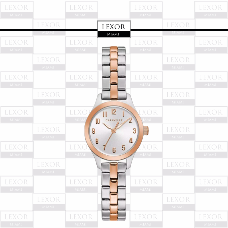 Bulova 45L175 Traditional Caravelle 2 Tone Stainless Steel Strap Women Watches