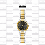 Bulova 45L185 Traditional Caravelle 2 Tone Stainless Steel Strap Women Watches