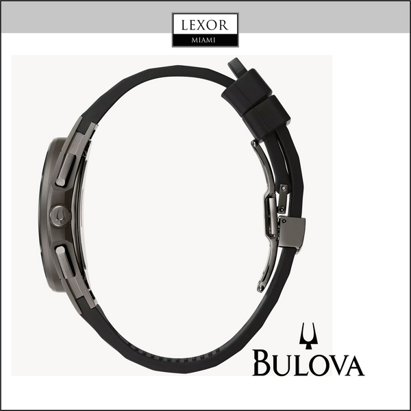 Bulova 98A162 Curv Chronograph Black Dial Men Watches