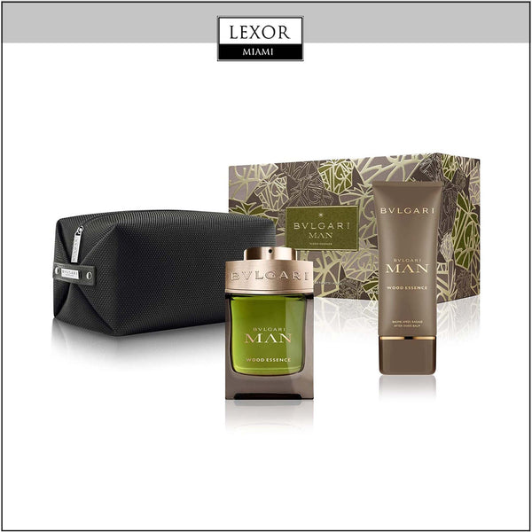 Bvlgari Man Wood Essence 3.4 edp Men Travel Set