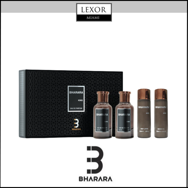 Bharara King 3.4 EDP 4PC Men Set Perfume