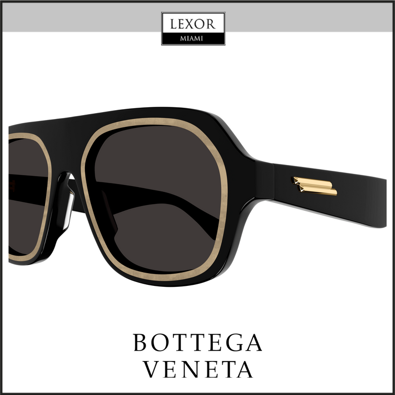 Bottega Veneta BV1217S-001 53 Sunglass MAN RECYCLED ACE