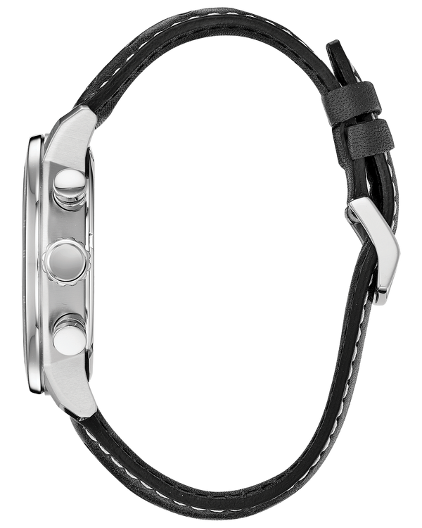 Citizen CA0649-14E Brycen Eco-Drive Black Leather Strap Men Watches - Lexor Miami