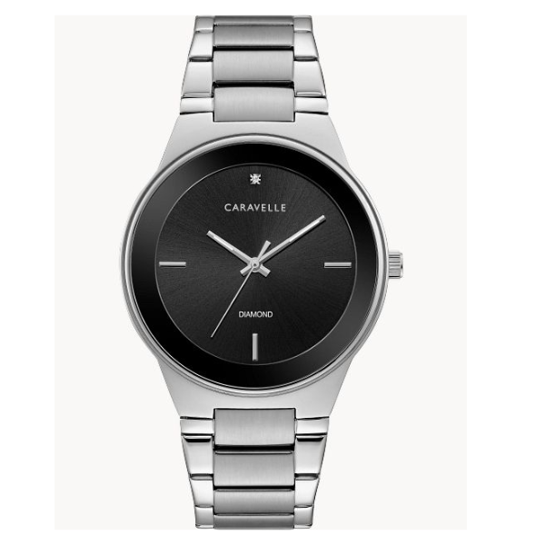 Reloj moderno de acero inoxidable para hombre Bulova 43D106 Caravelle