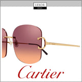 Cartier CT0037RS 002 60 60mm - 18mm - 140mm Óculos de Sol Femininos