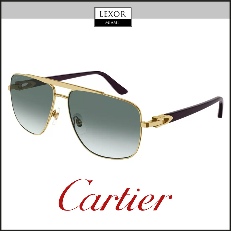 CARTIER アヒエタ フレム サンクラス CT0065S 003 Cartier CT0065S Sunglasses - Cartier Authorized Dealer