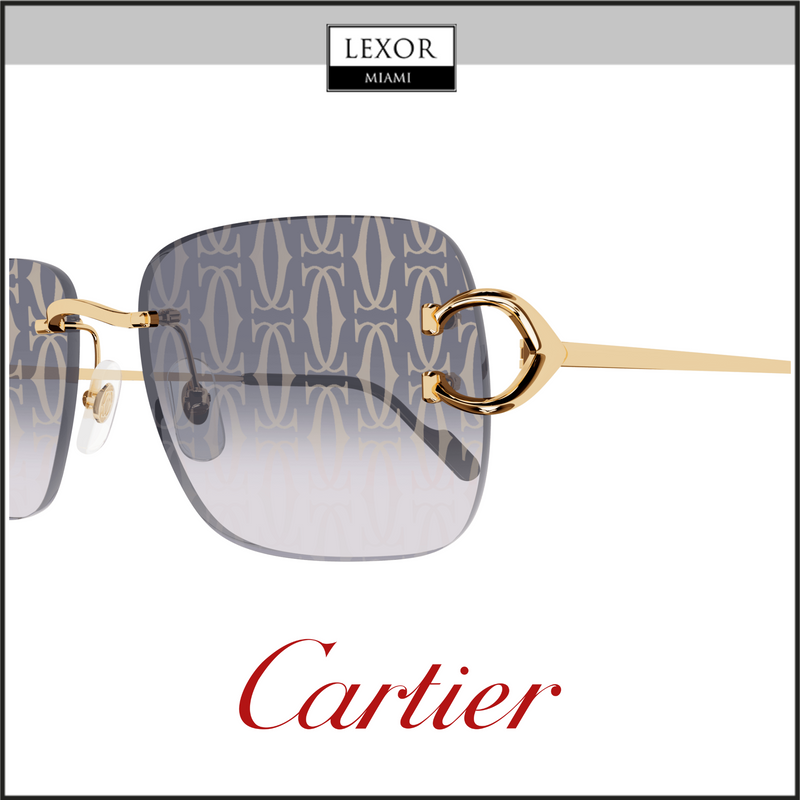 Cartier CORE RANGE CT0330S-007 57 Sunglass MAN METAL