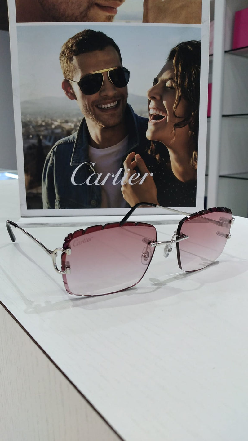 Cartier Rimless CT0092O 002 53 Sunglasses Unisex - Lexor Miami