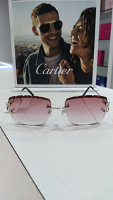 Cartier Rimless CT0092O 002 53 Sunglasses Unisex - Lexor Miami