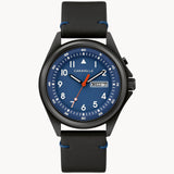 Bulova 45C118 Classic Caravelle Black Leather Strap Men Watches - Lexor Miami