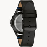 Bulova 45C118 Classic Caravelle Black Leather Strap Men Watches - Lexor Miami