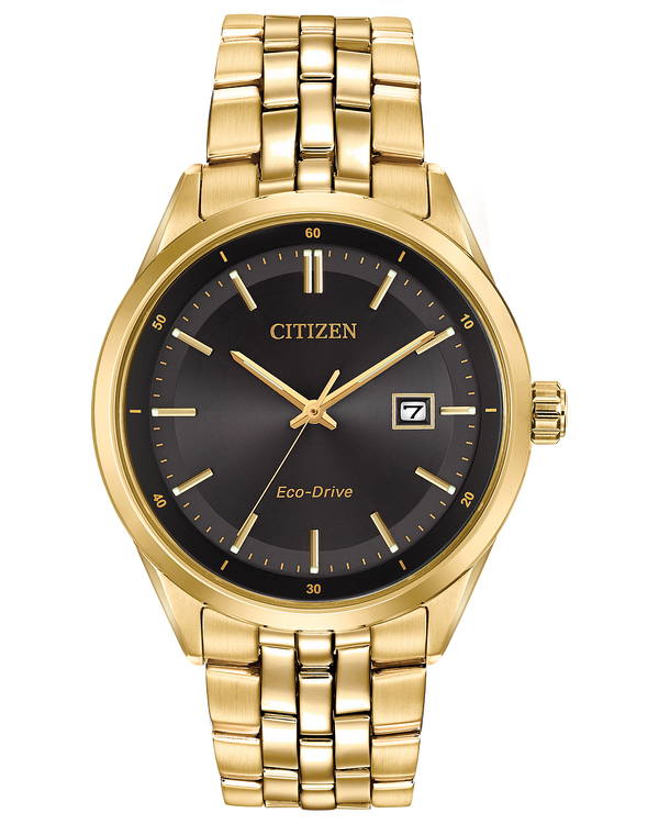 Citizen BM7252-51E Corso Eco-Drive Gold Stainless Steel Strap Men Watches - Lexor Miami