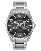Citizen AO9020-84E Corso Eco-Drive Silver Stainless Steel Strap Men Watches - Lexor Miami
