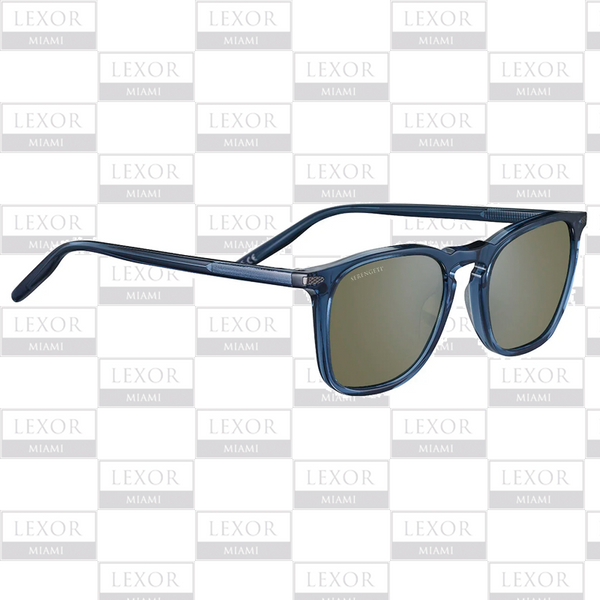 Gafas de sol Serengeti DELIO azul oscuro brillante - Polarizadas minerales 555 nm