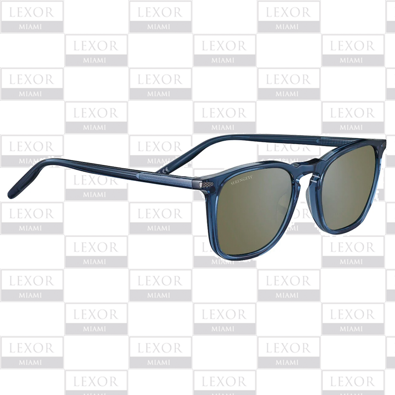 Serengeti  DELIO Shiny Dark Blue - Mineral Polarized 555nm Sunglasses