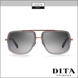 Front view of Dita DRX-2030-S-GRY-RGD-59-Z Mach One Unisex Sunglasses, featuring a square gray gradient lens and sleek titanium frame. The image displays the Dita Sunglasses logo at the top and LEXOR Miami logo at the bottom.