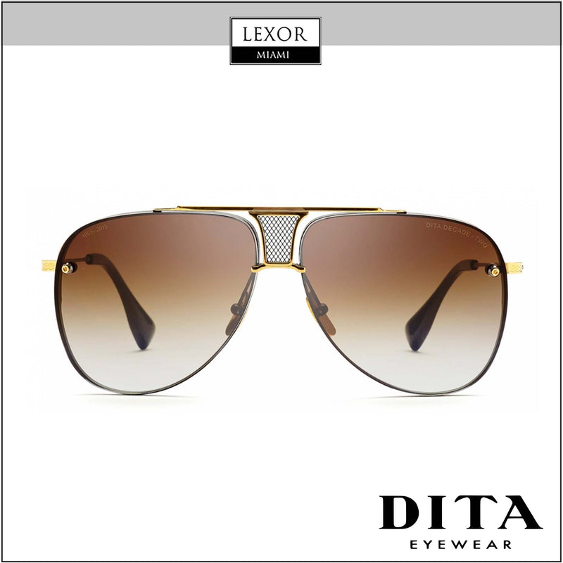 Dita DRX-2082-B-BLK-GLD-62-Z Decade Two Unisex Sunglasses