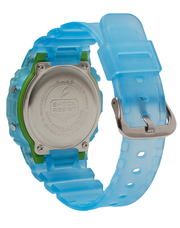 G-Shock DW5600LS-2 Vibrant Skeleton Blue Resin Strap Unisex Watches - Lexor Miami