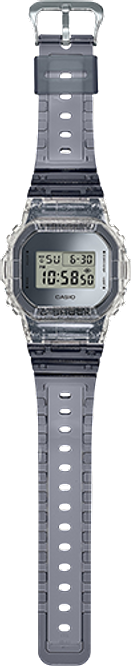 G-Shock DW5600SK-1 Analog Digital 2 Tone Clear Resin Strap Unisex Watches - Lexor Miami