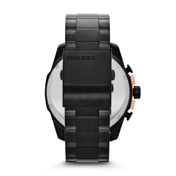 Diesel DZ4309 Mega Chief Black Stainless Steel Strap Men Watches - Lexor Miami