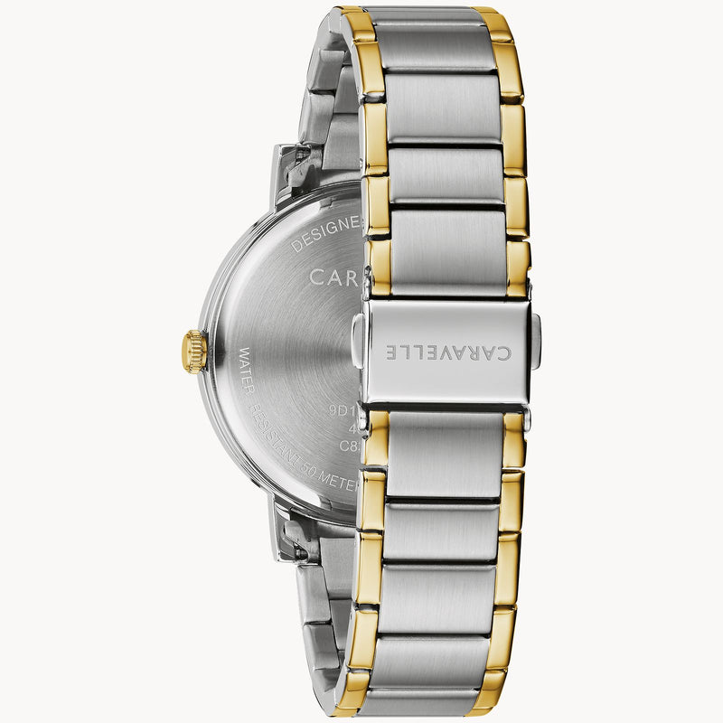 Bulova 45A149 Dress Caravelle 2 Tone Stainless Steel Strap Men Watches - Lexor Miami