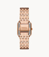 Fossil ES5080 Raquel Rose Gold Stainless Steel Strap Unisex Watches
