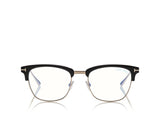 Tom Ford FT5590-F-B 001 52 Blue Block Browline Unisex Opticals