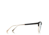 Tom Ford FT5590-F-B 001 52 Blue Block Browline Unisex Opticals