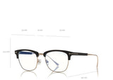 Tom Ford FT5590-F-B 001 52 Blue Block Browline Unisex Opticals