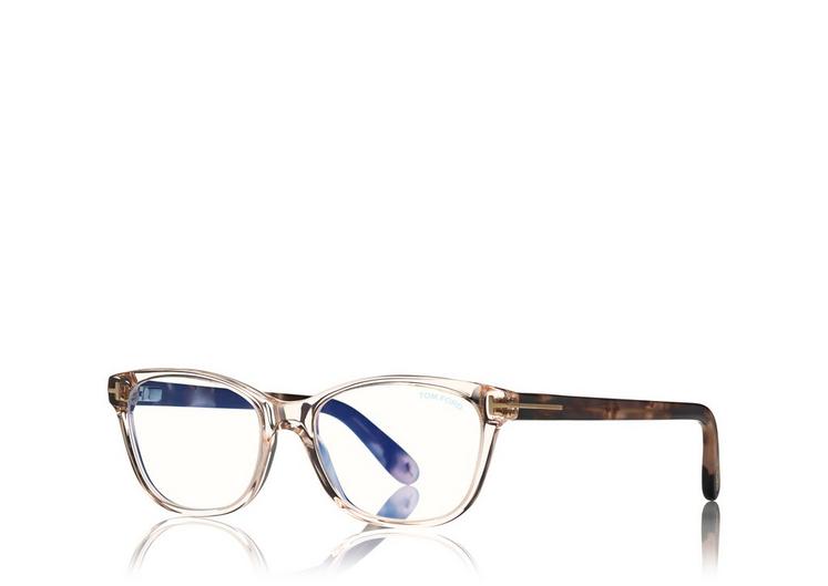 Tom Ford FT5638-B 072 50 Blue Block Soft Square Women Opticals