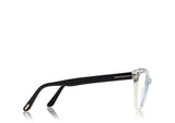 Tom Ford FT5639-B 026 54 Blue Block Soft Cateye Women Opticals - Lexor Miami