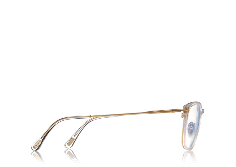 Tom Ford FT5694-B 030 52 Slim Rectangular Blue Block Women Optical Frame - Lexor Miami