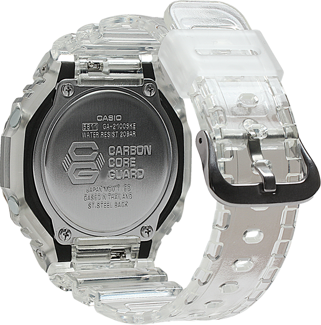 G-Shock GA2100SKE-7A Digital Analog Clear Resin Strap Men Watches - Lexor Miami