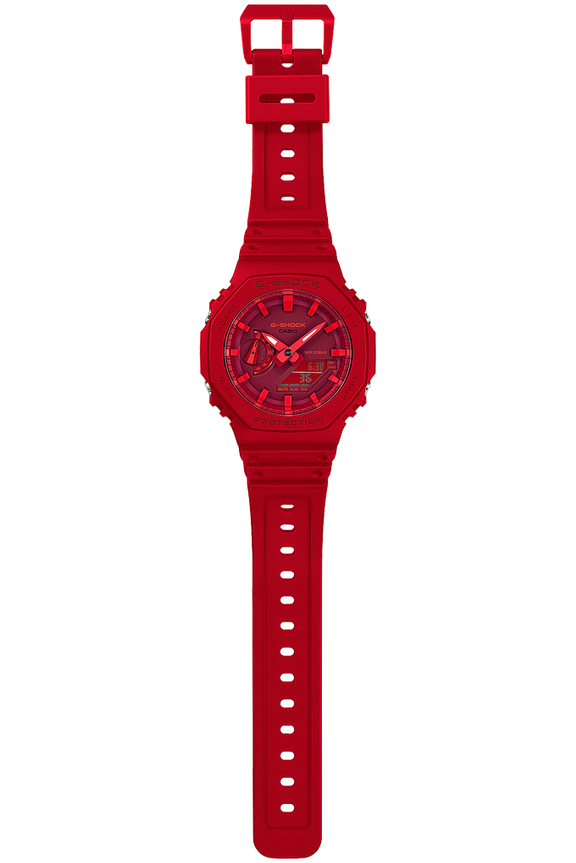 G-Shock GA-2100-4A Digital Analog Red Resin Strap Unisex Watches - Lexor Miami
