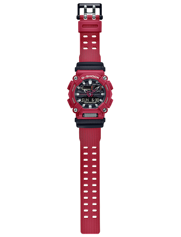 G-Shock GA900-4A Digital Analog Red Resin Strap Men Watches - Lexor Miami