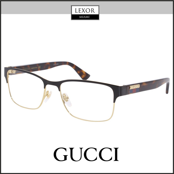 Gucci GG0750O-002 56 Optical Frame MAN METAL