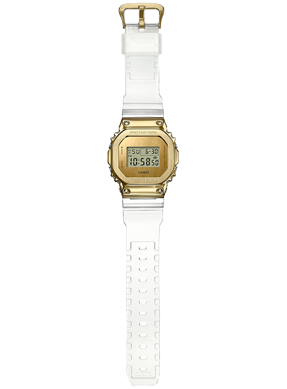 G-Shock GM5600SG-9 Gold Ingot Clear Resin Strap Unisex Watches - Lexor Miami
