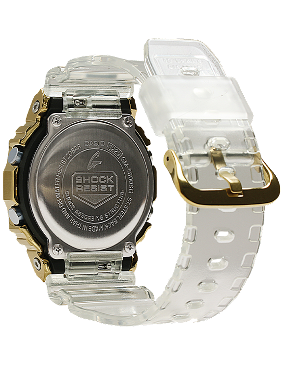 G-Shock GM5600SG-9 Gold Ingot Clear Resin Strap Unisex Watches - Lexor Miami